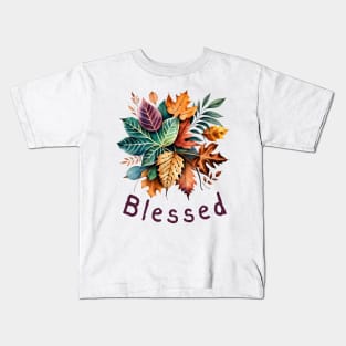 Blessed - Purple Kids T-Shirt